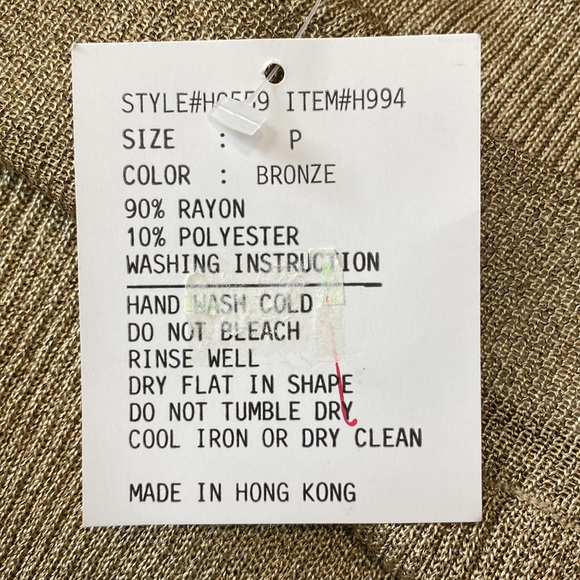 Horchow Gold Top & Pant Set NWT - Picture 12 of 15